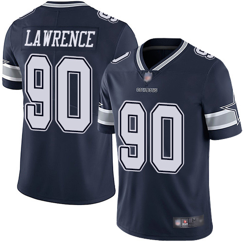 Men Dallas Cowboys Limited Navy Blue DeMarcus Lawrence Home #90 Vapor Untouchable NFL Jersey